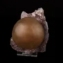 Fluorite Huge Ball on Amethyst Very Rare Natural Mineral Specimen - image 1