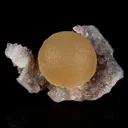 Fluorite Huge Ball on Amethyst Very Rare Natural Mineral Specimen - image 4