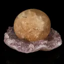 Fluorite Huge Ball on Amethyst Very Rare Natural Mineral Specimen - image 3