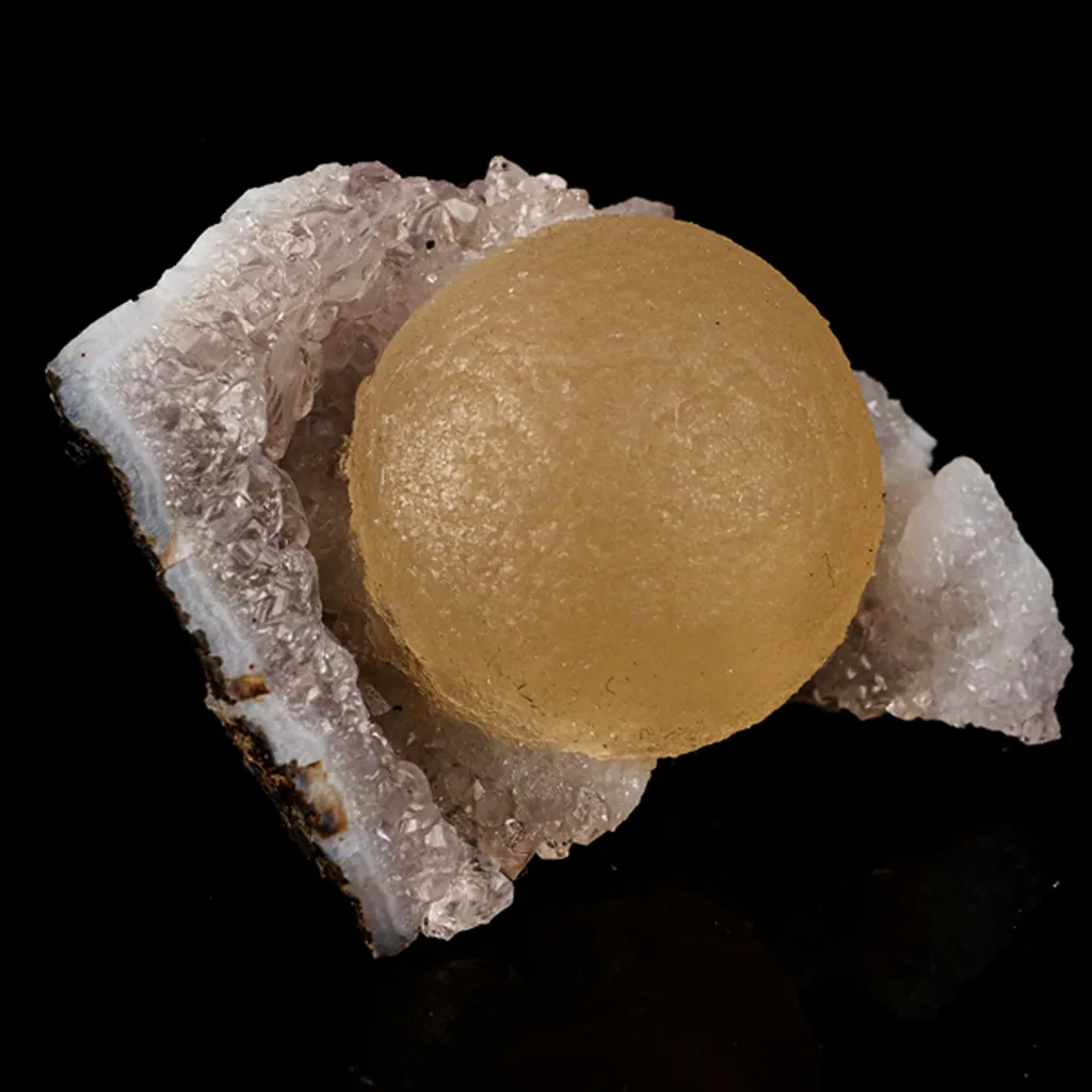 Fluorite Huge Ball on Amethyst Very Rare Natural Mineral Specimen - image 3
