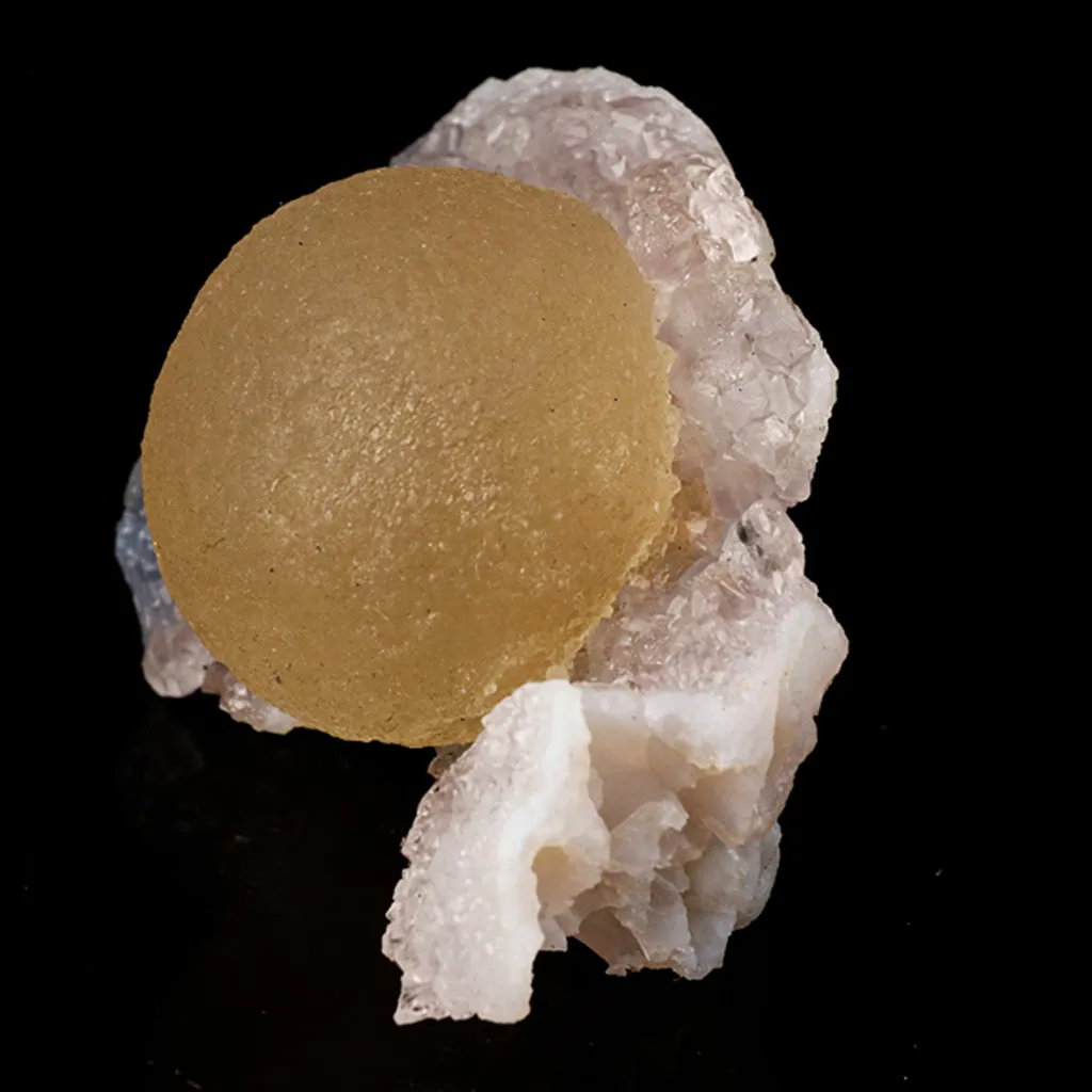 Fluorite Huge Ball on Amethyst Very Rare Natural Mineral Specimen - image 2