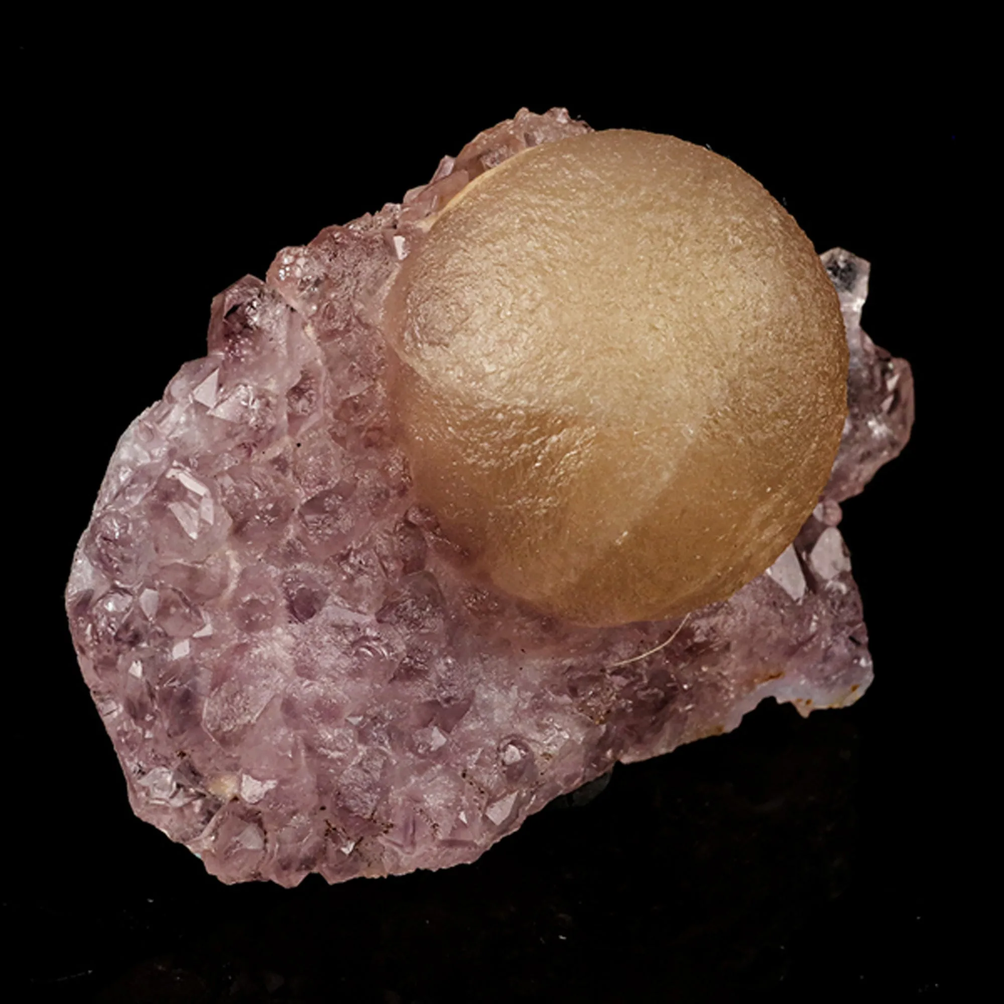 Fluorite Huge Ball on Amethyst Very Rare Natural Mineral Specimen - image 3