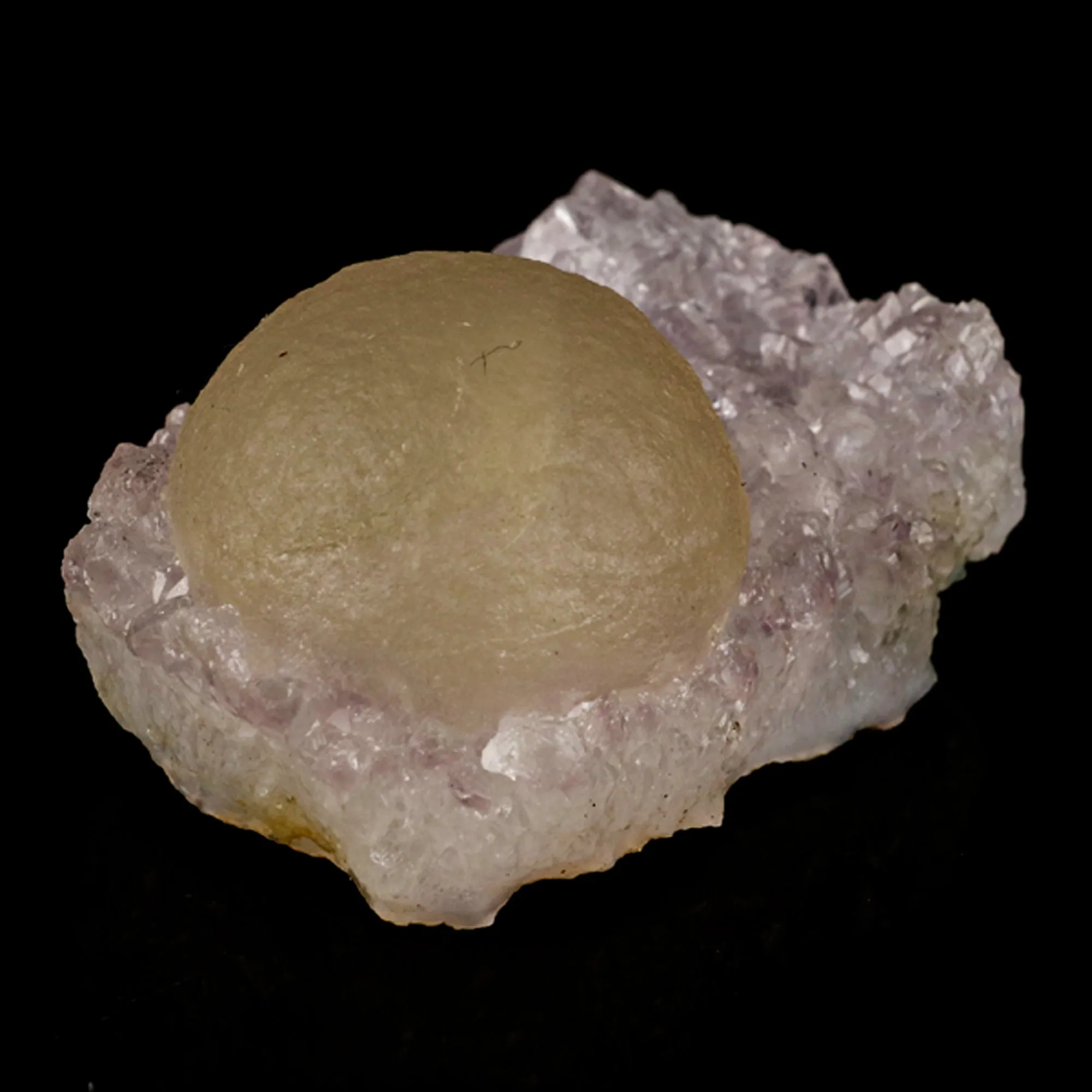 Fluorite Huge Ball on Amethyst Very Rare Natural Mineral Specimen - image 5