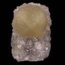 Fluorite Huge Ball on Amethyst Very Rare Natural Mineral Specimen - image 1