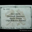 Fluorite Included By Schorl, on Albite - image 6