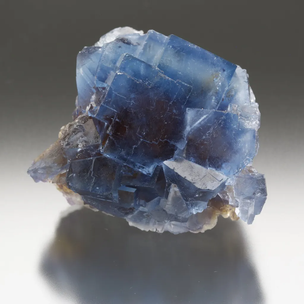 Fluorite, La Barre Mine, Riom, Puy-de-Dome, Auvergne-Rhone-Alpes, France - image 6