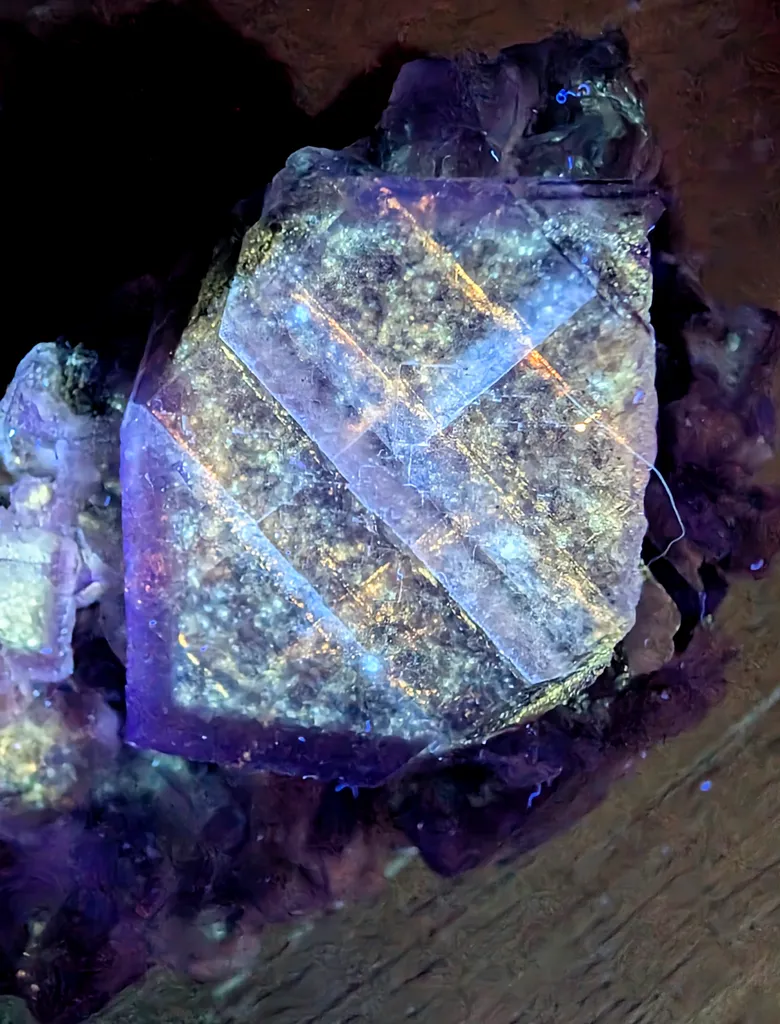 Fluorite, likely attributed to Cave-in-Rock, IL, USA image