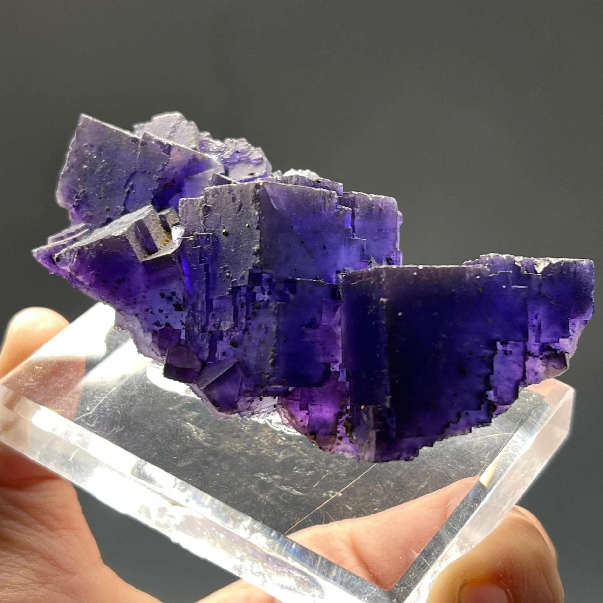 Fluorite, Minerva No. 1 Mine, Cave-In-Rock, Hardin County, Illinois - image 3