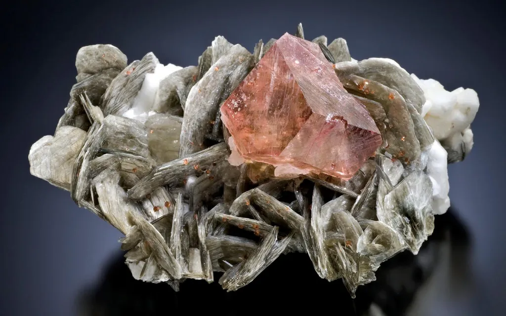 Fluorite, Muscovite, adularia image