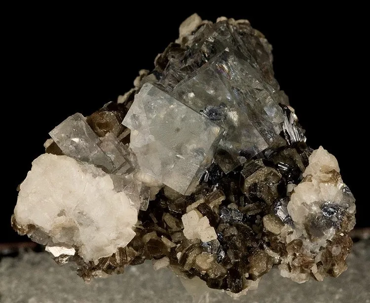 Fluorite, Muscovite, Dolomite image
