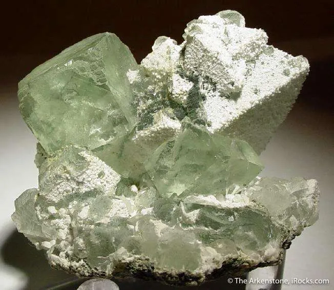 Fluorite (Octahedral) on Fluorite (Cubic) image