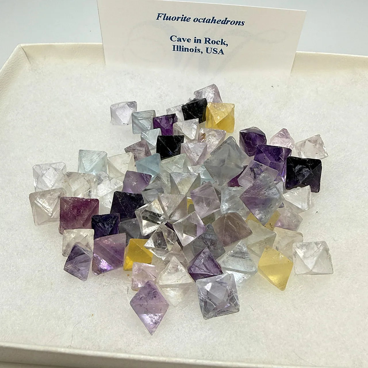 Fluorite octahedrons - image 1
