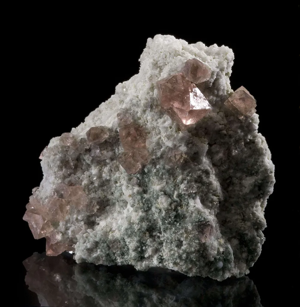 Fluorite on Adularia - image 3