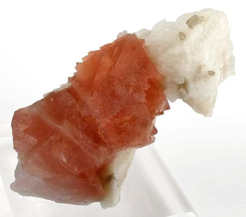 Fluorite on Adularia - image 1