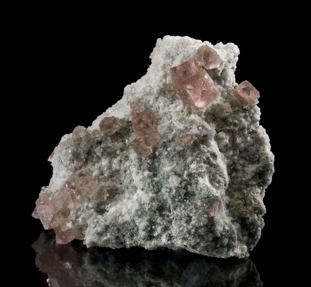 Fluorite on Adularia - image 2