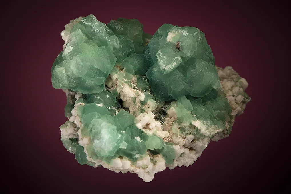 Fluorite on Albite - image 3