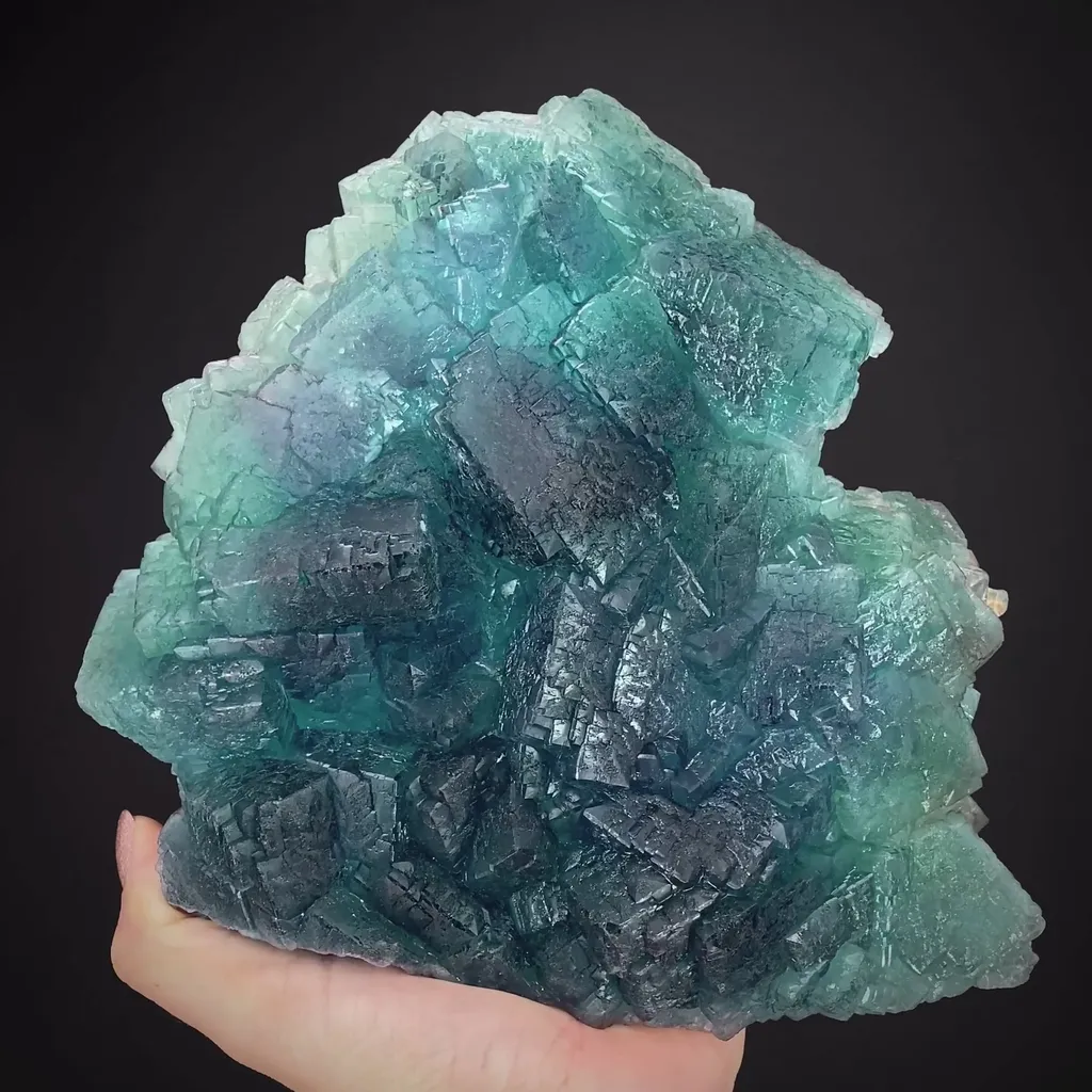Fluorite on Amazonite image