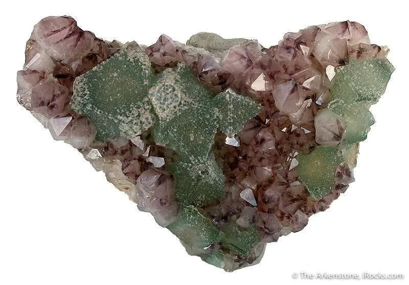 Fluorite on Amethyst image
