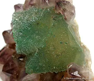 Fluorite on Amethyst - image 3
