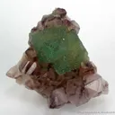 Fluorite on Amethyst - image 1
