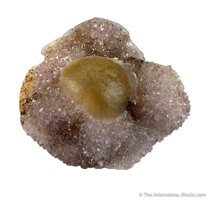 Fluorite on Amethyst image