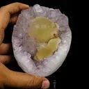 Fluorite on Amethyst Natural Mineral Specimen - image 4
