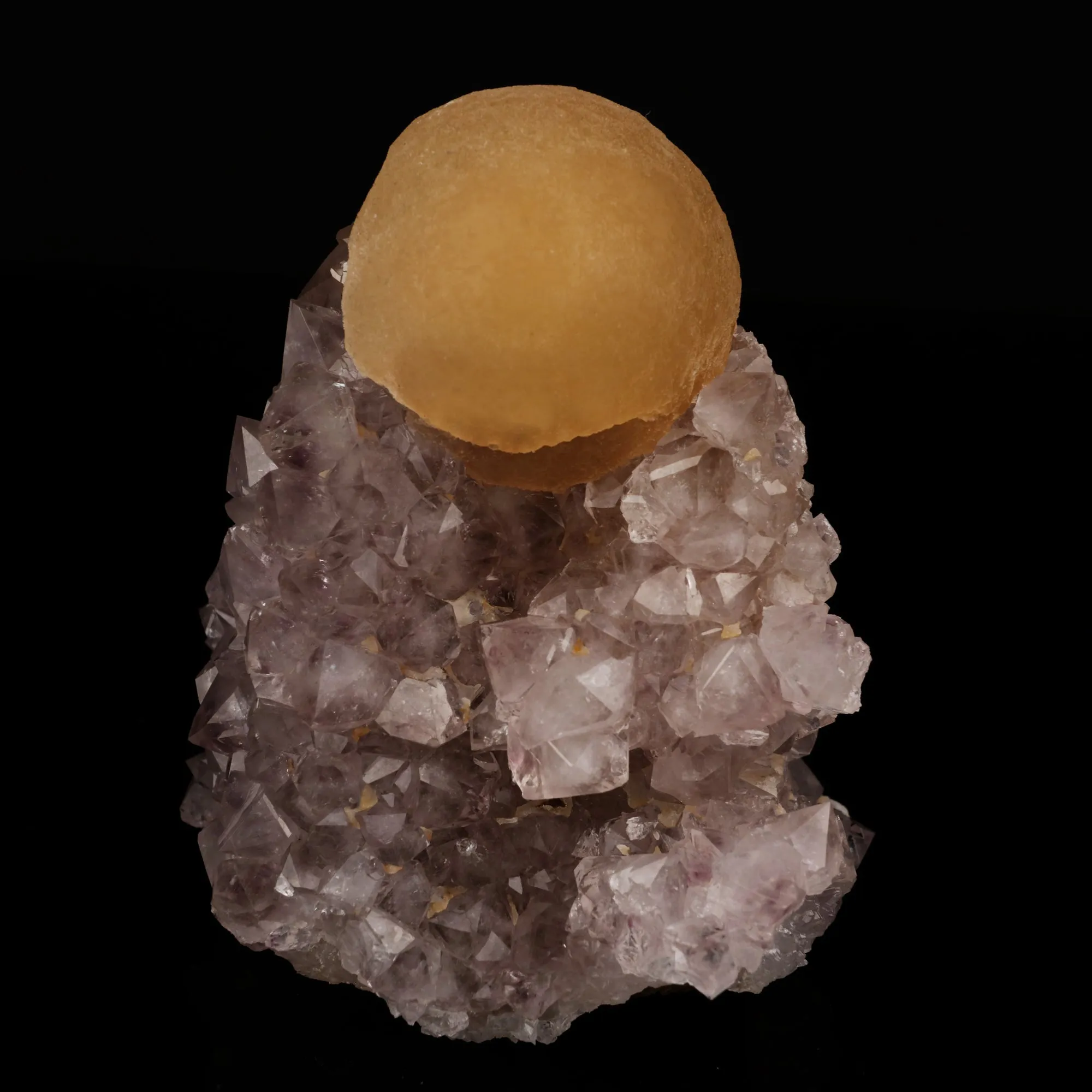 Fluorite on Amethyst Natural Mineral Specimen - image 1