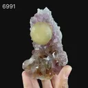 Fluorite on Amethyst Natural Mineral Specimen - image 7