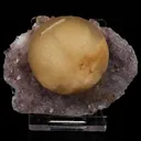 Fluorite on Amethyst Natural Mineral Specimen - image 1