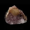 Fluorite on Amethyst Natural Mineral Specimen - image 1
