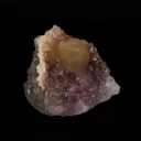 Fluorite on Amethyst Natural Mineral Specimen - image 3
