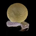 Fluorite on Amethyst Natural Mineral Specimen - image 2