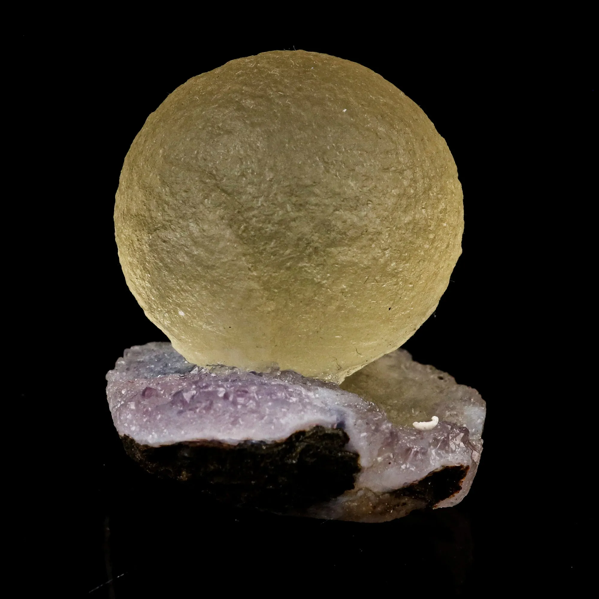 Fluorite on Amethyst Natural Mineral Specimen - image 2