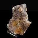 Fluorite on Amethyst Natural Mineral Specimen - image 2