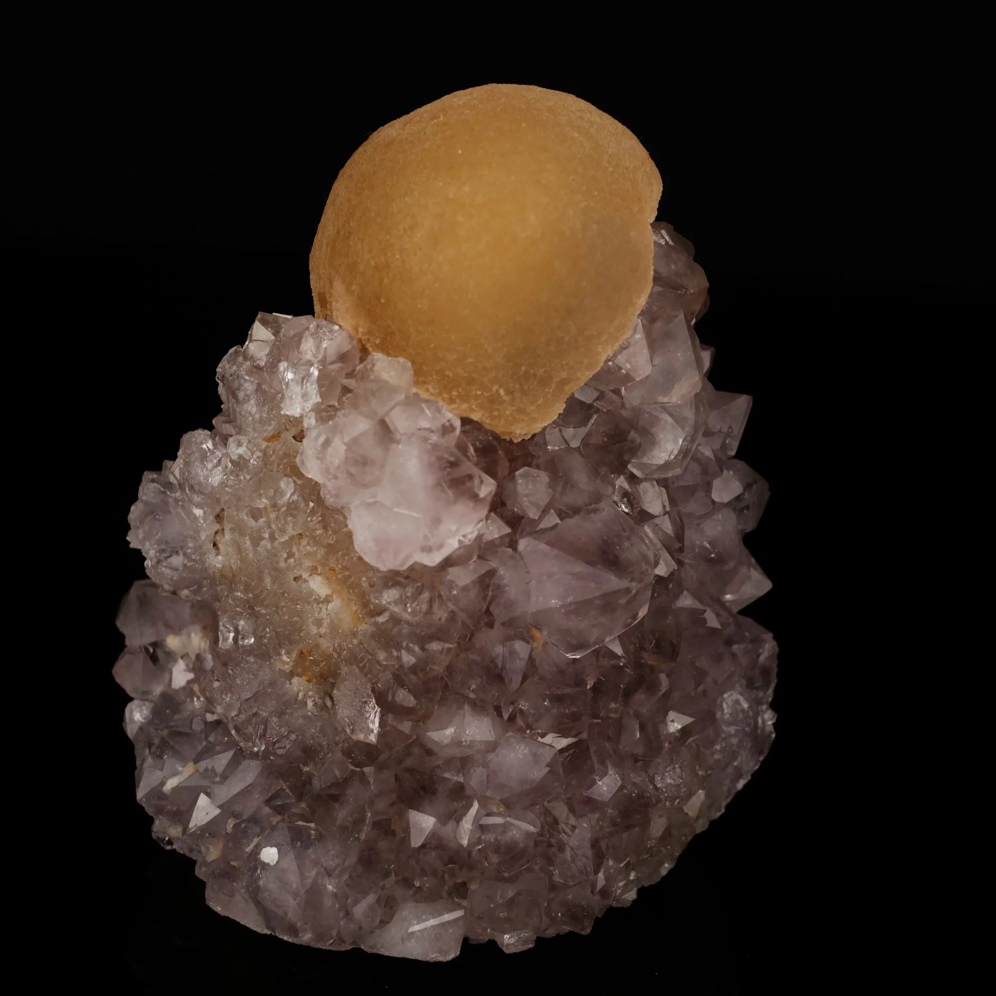 Fluorite on Amethyst Natural Mineral Specimen - image 2