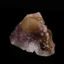 Fluorite on Amethyst Natural Mineral Specimen - image 2