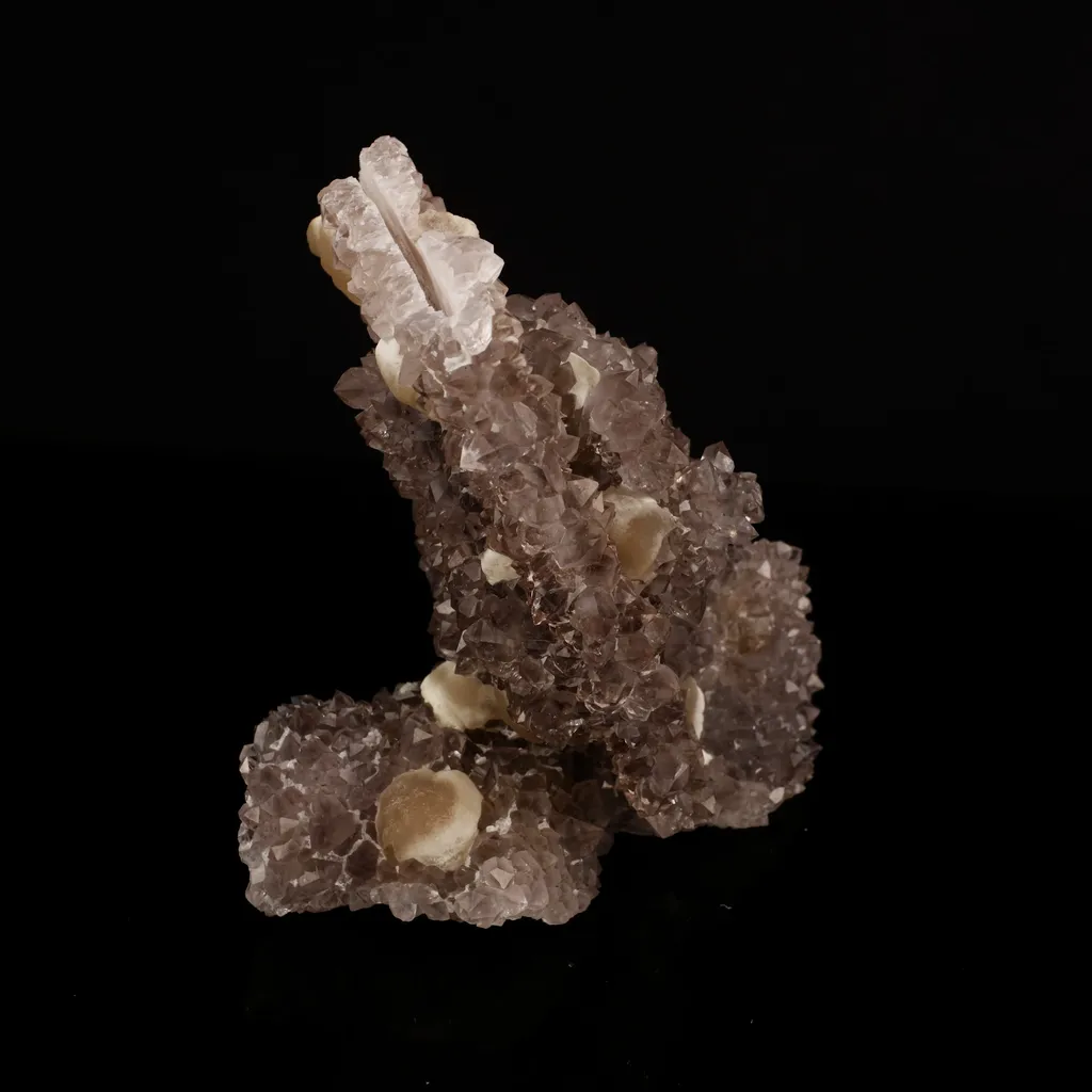 Fluorite on Amethyst Natural Mineral Specimen - image 4