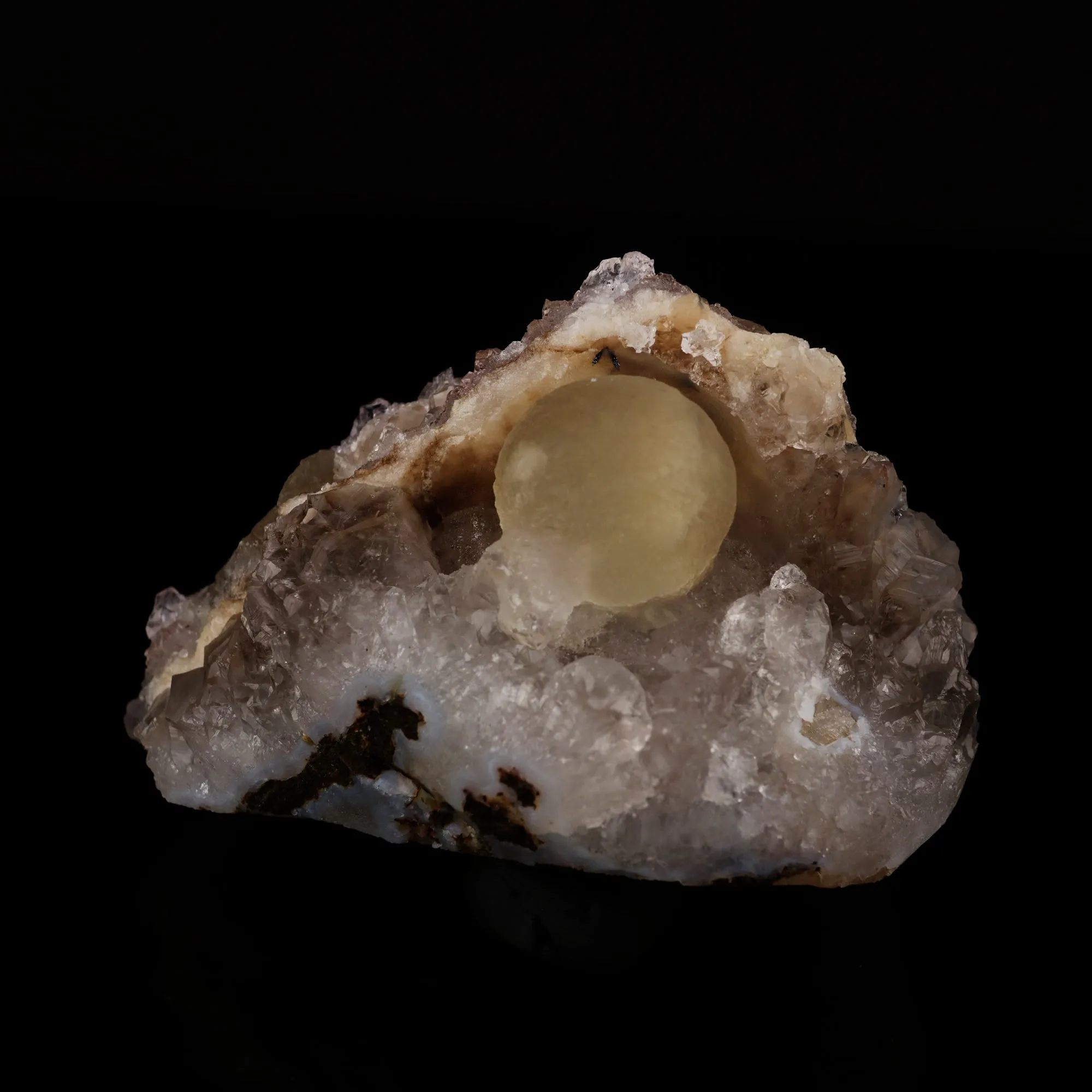 Fluorite on Amethyst Natural Mineral Specimen - image 4