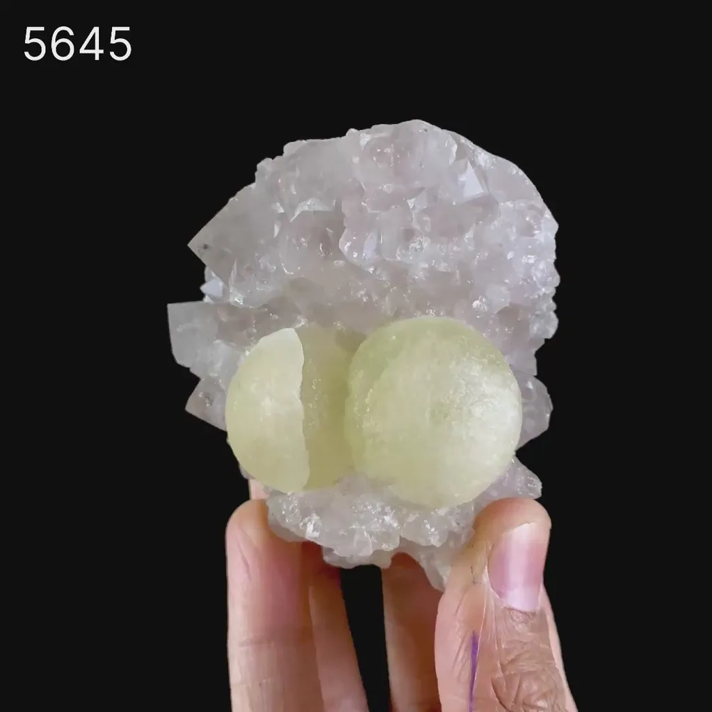 Fluorite on Amethyst Natural Mineral Specimen - image 2