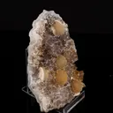 Fluorite on Amethyst Natural Mineral Specimen - image 3