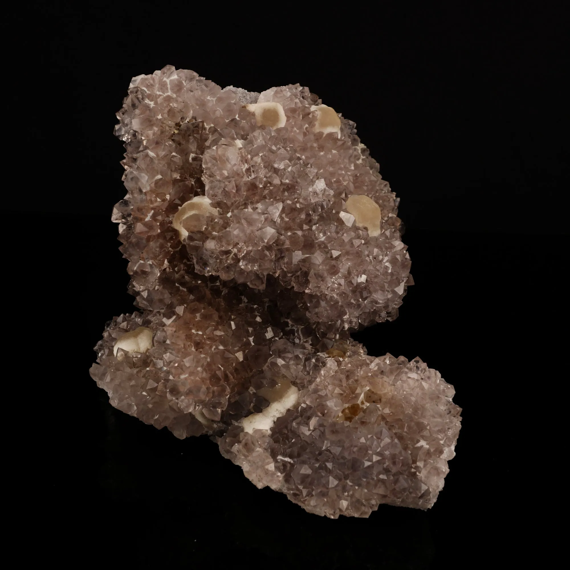 Fluorite on Amethyst Natural Mineral Specimen - image 2