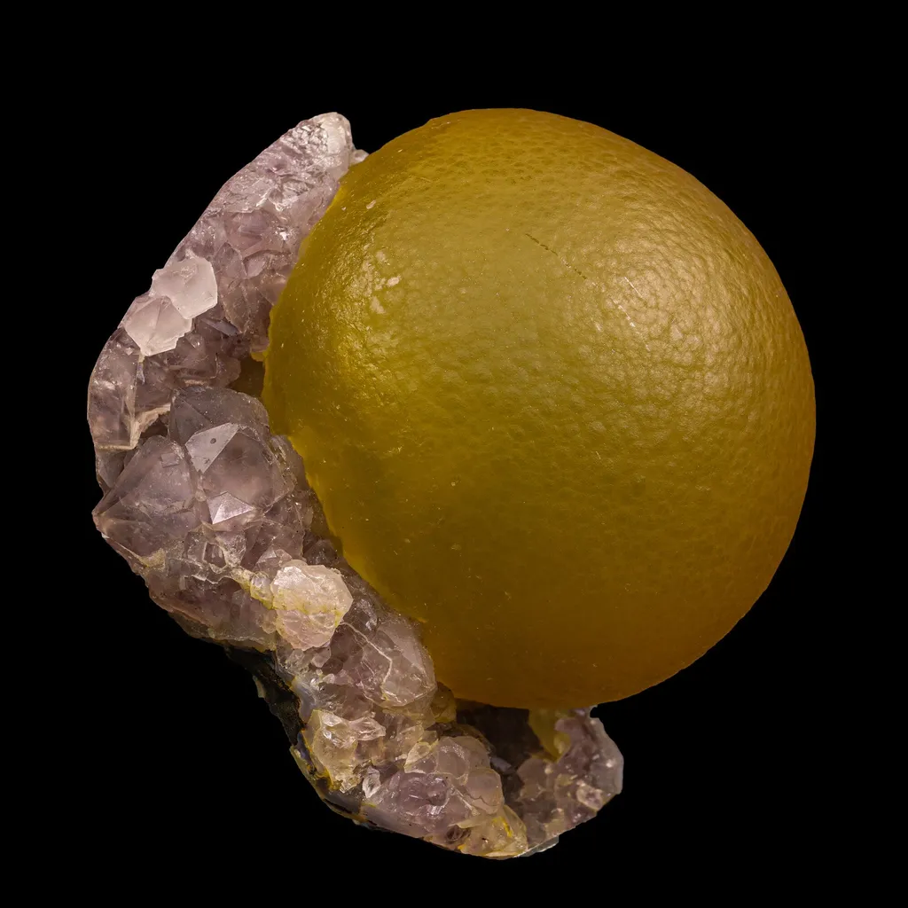 Fluorite On Amethyst Rare Natural mineral Specimen - image 2