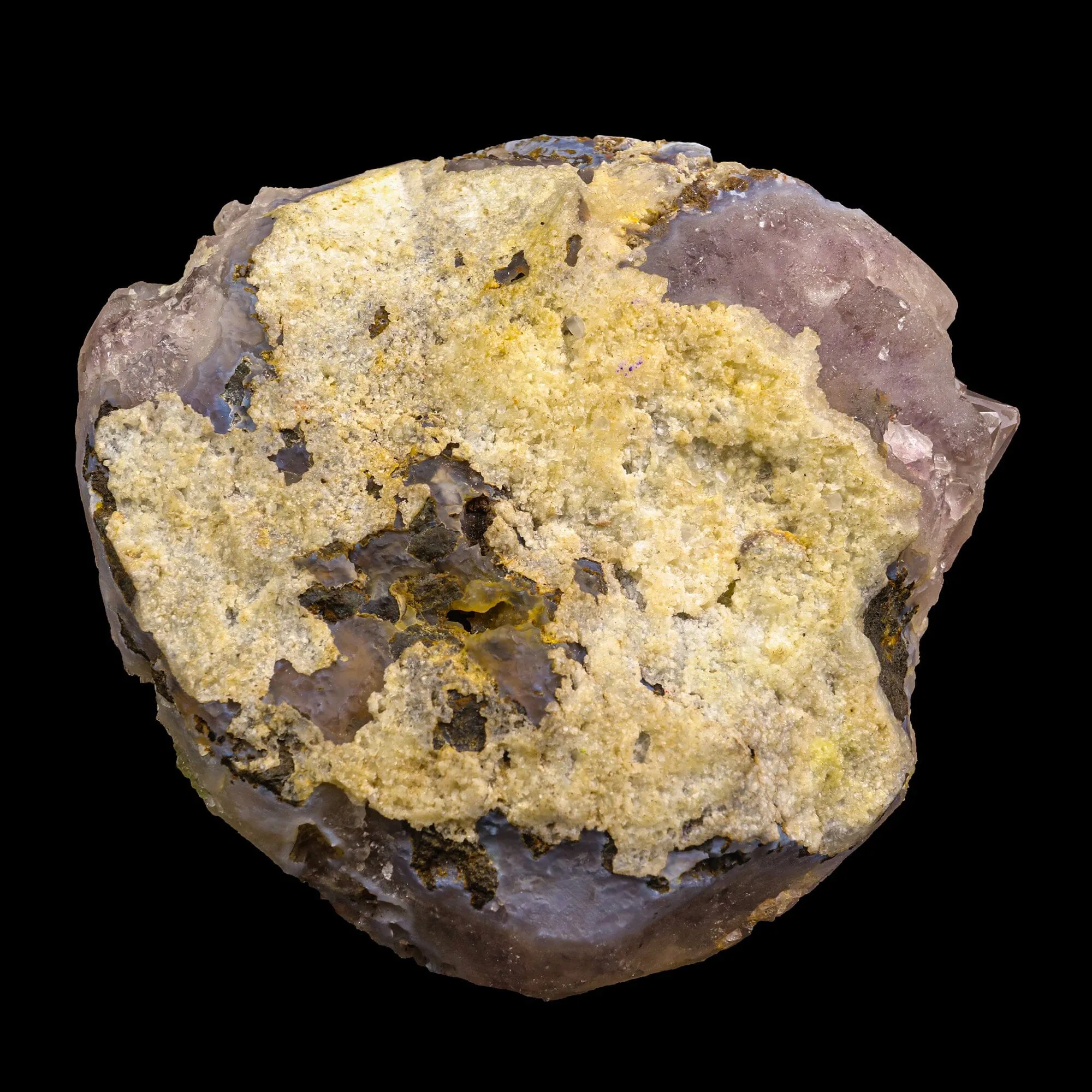 Fluorite On Amethyst Rare Natural mineral Specimen - image 5