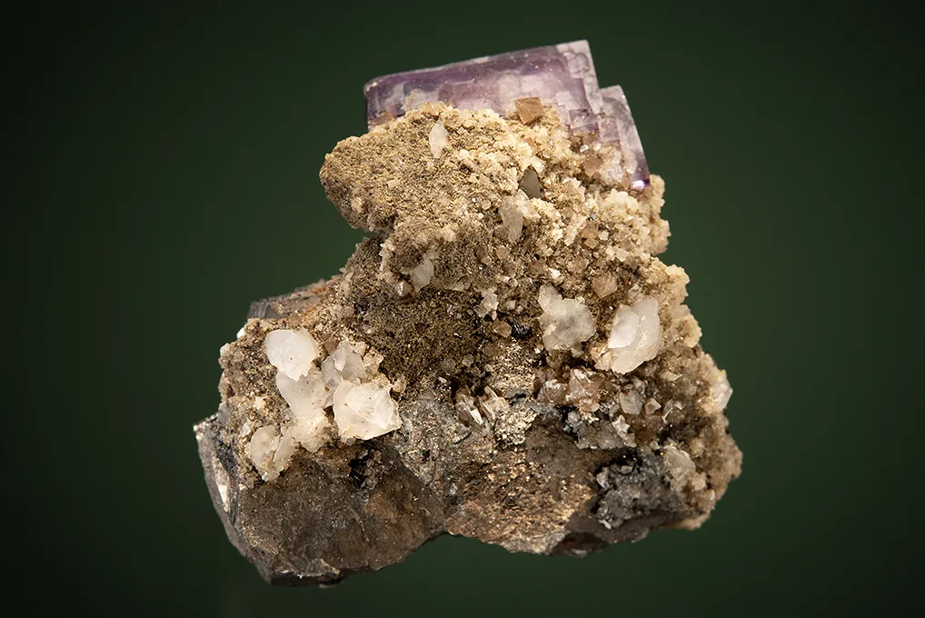 Fluorite on Arsenopyrite - image 2