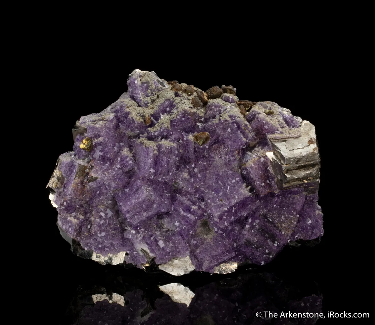 Fluorite on Arsenopyrite - image 1
