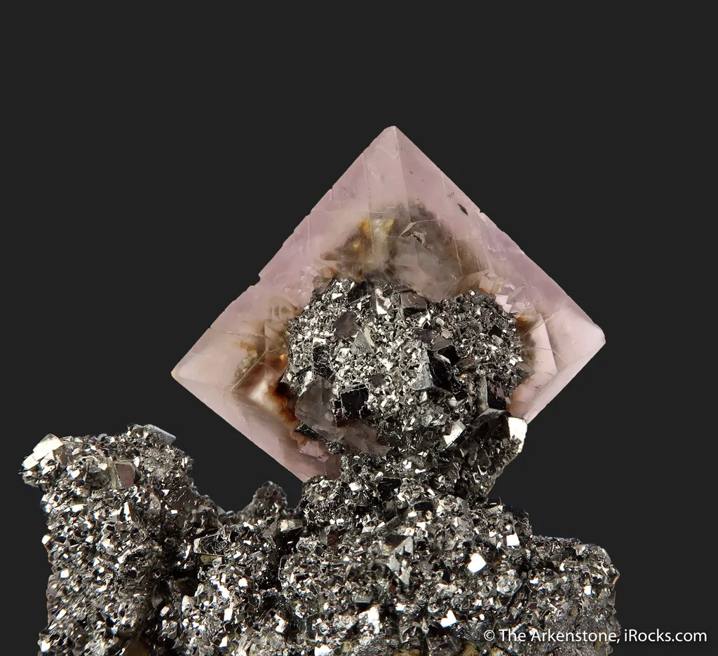 Fluorite on Arsenopyrite - image 3