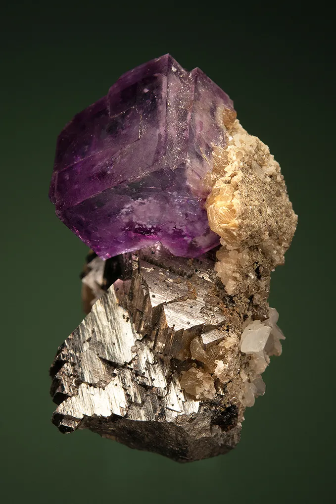 Fluorite on Arsenopyrite - image 4