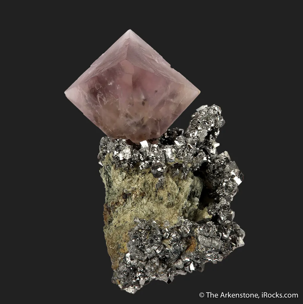 Fluorite on Arsenopyrite image