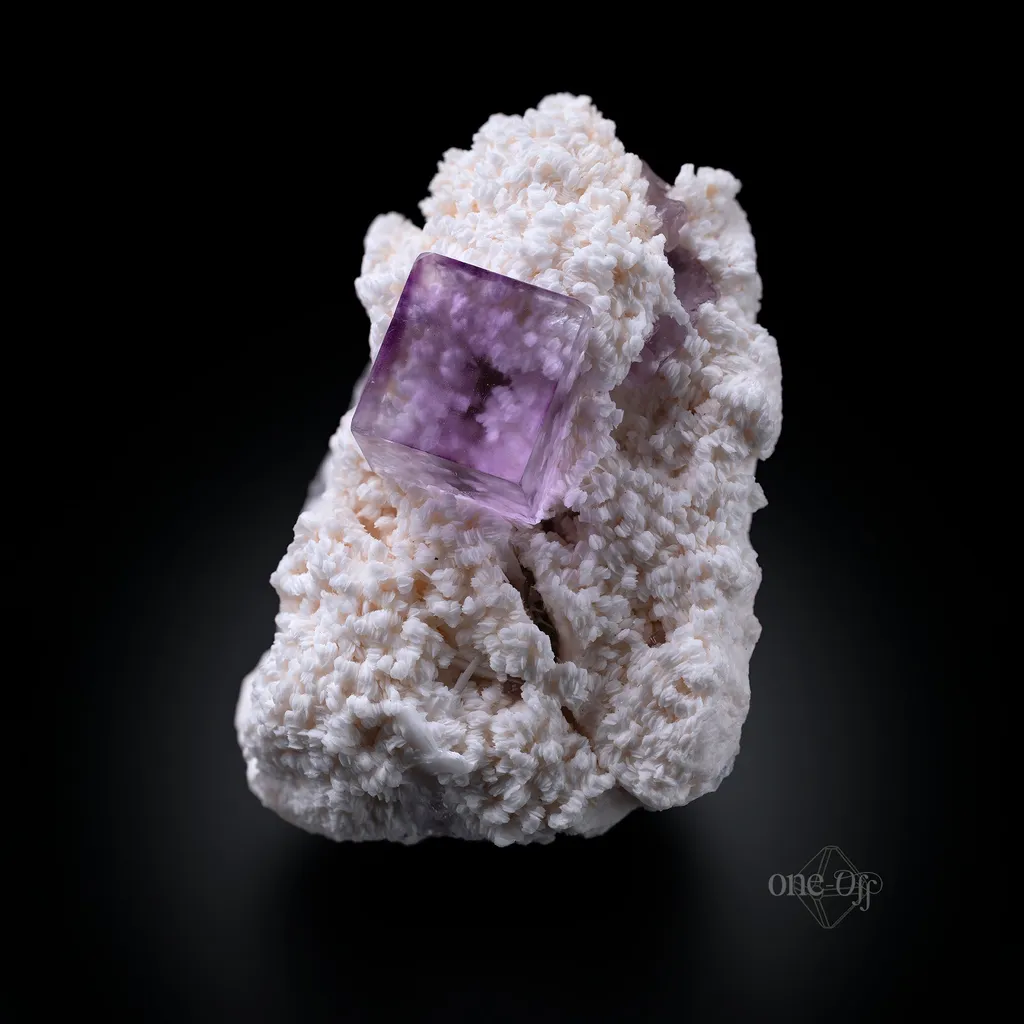 Fluorite on Barite image