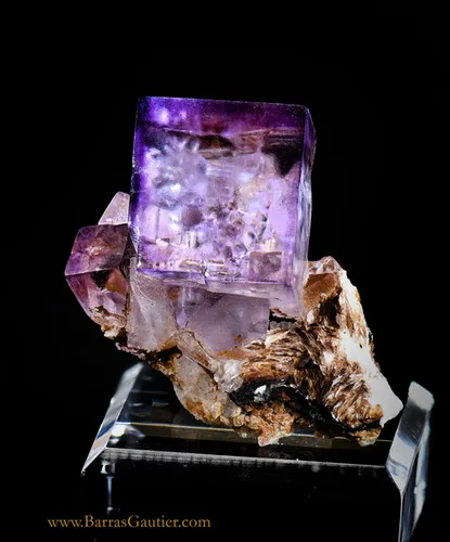 Fluorite on Barite image